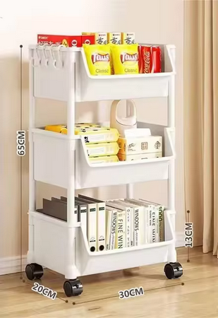 Estantería con Ruedas para Cocina y Organizador Multifuncional