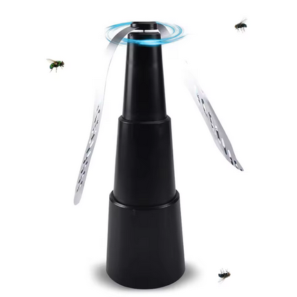 Ventilador Repelente de Moscas Recargable – Dispositivo Telescópico Silencioso y Ecológico para Uso Interior y Exterior